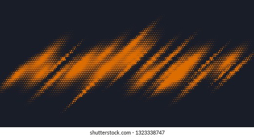 Monochrome printing raster. Abstract vector halftone background.