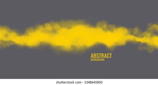 Monochrome printing raster. Abstract vector halftone background.