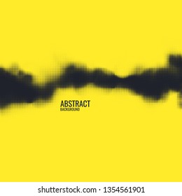 Monochrome printing raster. Abstract vector halftone background.