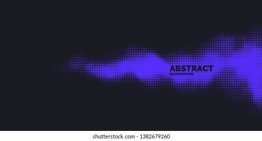 Monochrome printing raster. Abstract vector halftone background.