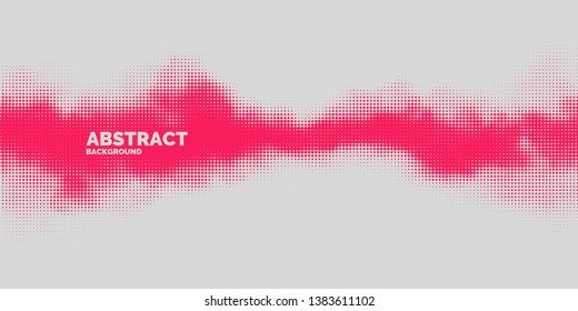 Monochrome printing raster. Abstract vector halftone background.