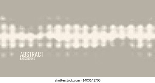Monochrome printing raster. Abstract vector halftone background.