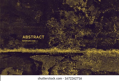 Monochrome printing raster. Abstract vector halftone background.