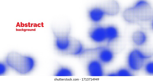 Monochrome printing raster, abstract vector halftone background.