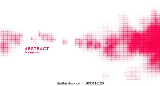 Monochrome printing raster. Abstract vector halftone background. 
