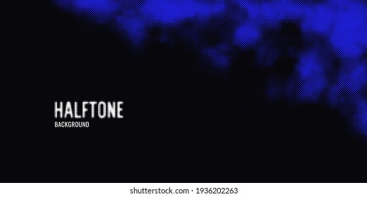 Monochrome printing raster. Abstract vector halftone background.