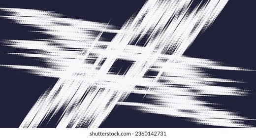 Monochrome printing raster, abstract vector halftone background