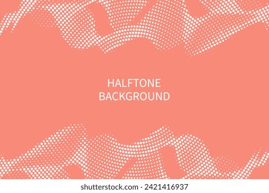 Monochrome printing raster. Abstract vector halftone background.