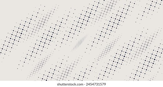 Monochrome printing raster, abstract vector halftone background eps 10