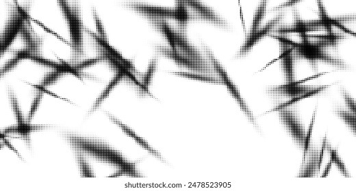 Monochrome printing raster. Abstract vector halftone background.