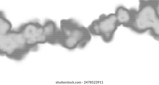 Impresión en trama monocroma. Fondo de semitonos de Vector Abstractas.