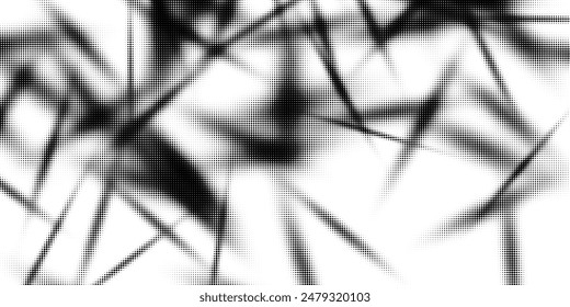 Monochrome printing raster. Abstract vector halftone background.
