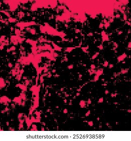 Trama de impresión monocromática. Fondo de semitono de Vector Abstractas.