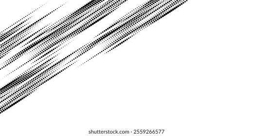 Monochrome printing raster, abstract vector halftone background.