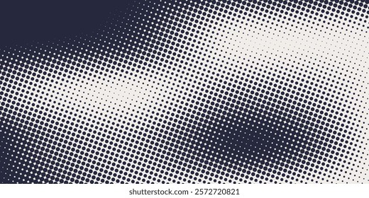 Monochrome printing raster, abstract vector halftone background.