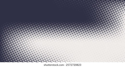 Monochrome printing raster, abstract vector halftone background.