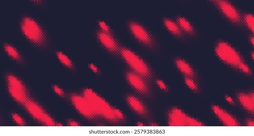 Monochrome printing raster. Abstract vector halftone background.