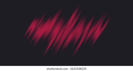 Varredura de impressão monocromática. Plano de fundo de meio-tom de vetor abstrato.