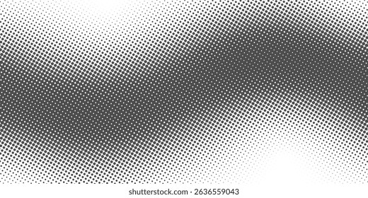 Monochrome printing raster, abstract vector halftone background.