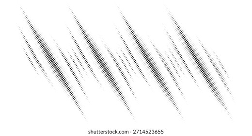 Monochrome printing raster, abstract vector halftone background.