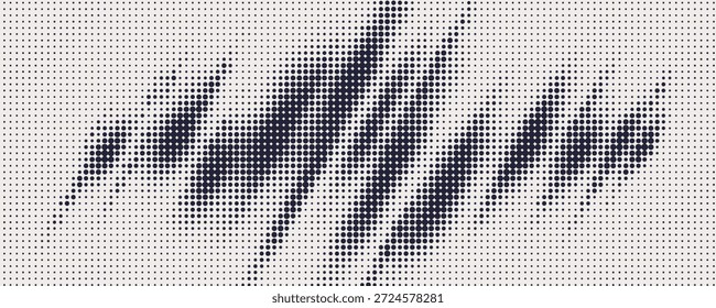Schwarzweiß-Druckraster, abstrakter Vektor-Halbtonhintergrund.