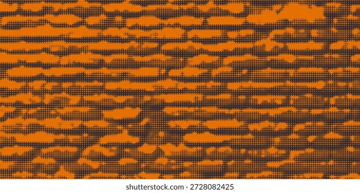 Varredura de impressão monocromática. Plano de fundo de meio-tom de vetor abstrato.