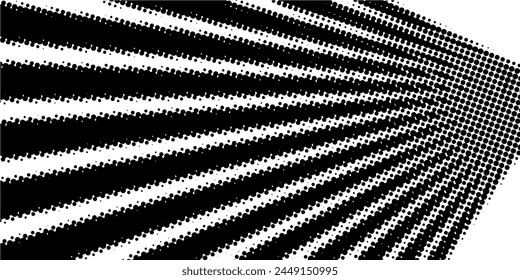 Monochrome Radial Dot Explosion eps 10