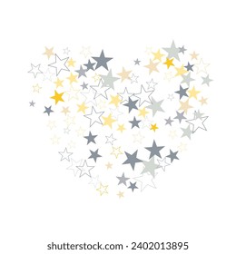  Monochrome randomly abstract vector texture with stars  Christmas starlight poster backdrop