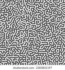Monochrome reaction diffusion organic turing pattern background
