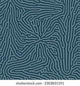 Monochrome reaction diffusion Organic wavy line shapes abstract turing pattern background
