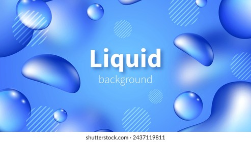 Diseño de vector de fondo de efecto líquido realista monocromo en eps 10