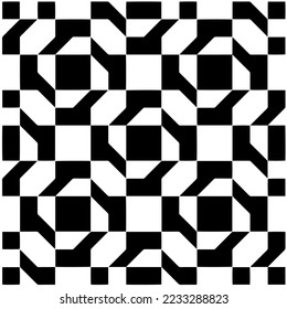 Monochrome Repeat Pattern.black and white grunge background.Abstract halftone pattern.