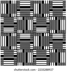 Patrón de repetición monocromo.fondo negro y blanco.Patrón de semitonos abstracto.