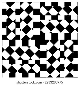 
Monochrome Repeat Pattern.black and white grunge background.Abstract halftone pattern.