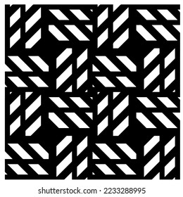 
Monochrome Repeat Pattern.black and white grunge background.Abstract halftone pattern.
