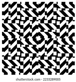 
Monochrome Repeat Pattern.black and white grunge background.Abstract halftone pattern.
