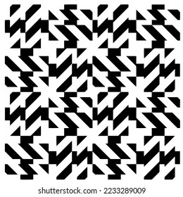 
Monochrome Repeat Pattern.black and white grunge background.Abstract halftone pattern.
