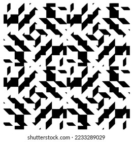
Monochrome Repeat Pattern.black and white grunge background.Abstract halftone pattern.