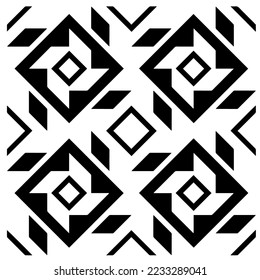 
Monochrome Repeat Pattern.black and white grunge background.Abstract halftone pattern.