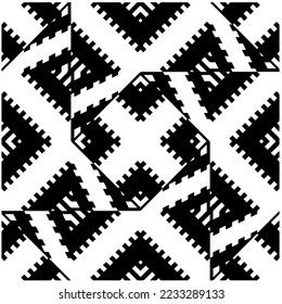 
Patrón de repetición monocromo.fondo negro y blanco.Patrón de semitonos abstracto.