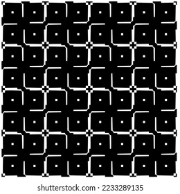 Monochrome Repeat Pattern.black and white grunge background.Abstract halftone pattern.