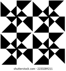 Monochrome Repeat Pattern.black and white grunge background.Abstract halftone pattern.