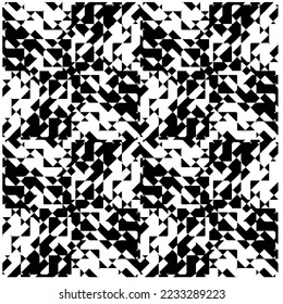 Patrón de repetición monocromo.fondo negro y blanco.Patrón de semitonos abstracto.