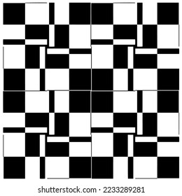 
Monochrome Repeat Pattern.black and white grunge background.Abstract halftone pattern.
