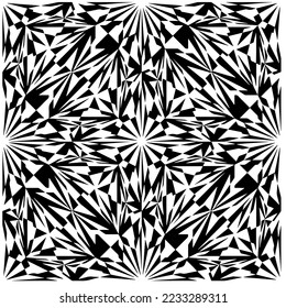 Patrón de repetición monocromo.fondo negro y blanco.Patrón de semitonos abstracto.