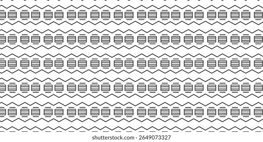 Monochrome repetitive linear pattern with stacked lines, modern and minimal background design, perfect for architecture or abstract styling.
