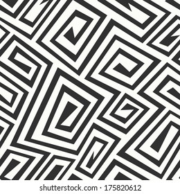 monochrome retro spiral seamless texture