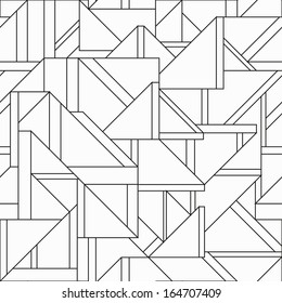 monochrome retro triangle seamless pattern