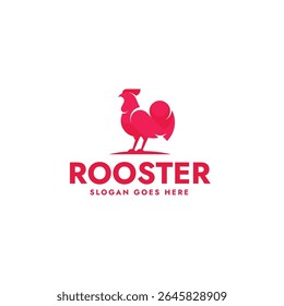 Monochrome Rooster Logo Design 1