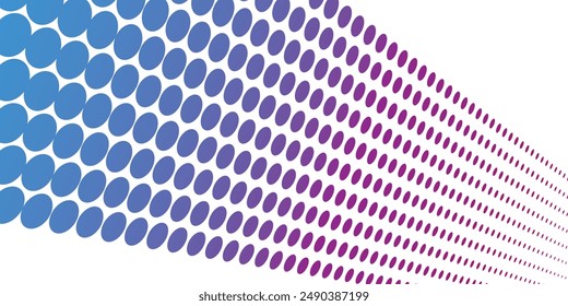 Monochrome round gradient halftone dots background. Vector illustration. Abstract regular pop art dots on white background. EPS 10